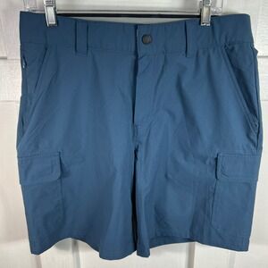 Orvis Mens Blue Cargo Hiking Shorts Size 32 Utility Outdoor‎ Performance
